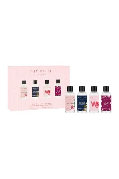 Ted Baker Mini Perfume Gift Set For Her, Travel Friendly, 4x 0.51 fl oz