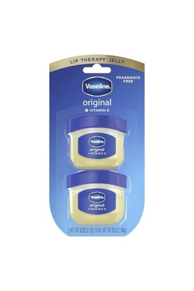 Vaseline Lip Therapy Original Mini Lip Balm, Hydrating Dry Lips 0.5oz 2ct